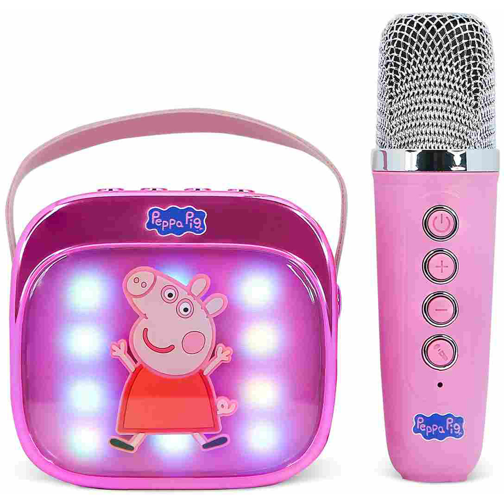OTL Peppa Pig PopSing LED Light-Up Wireless Karaoke Speaker and Microphone Image 2