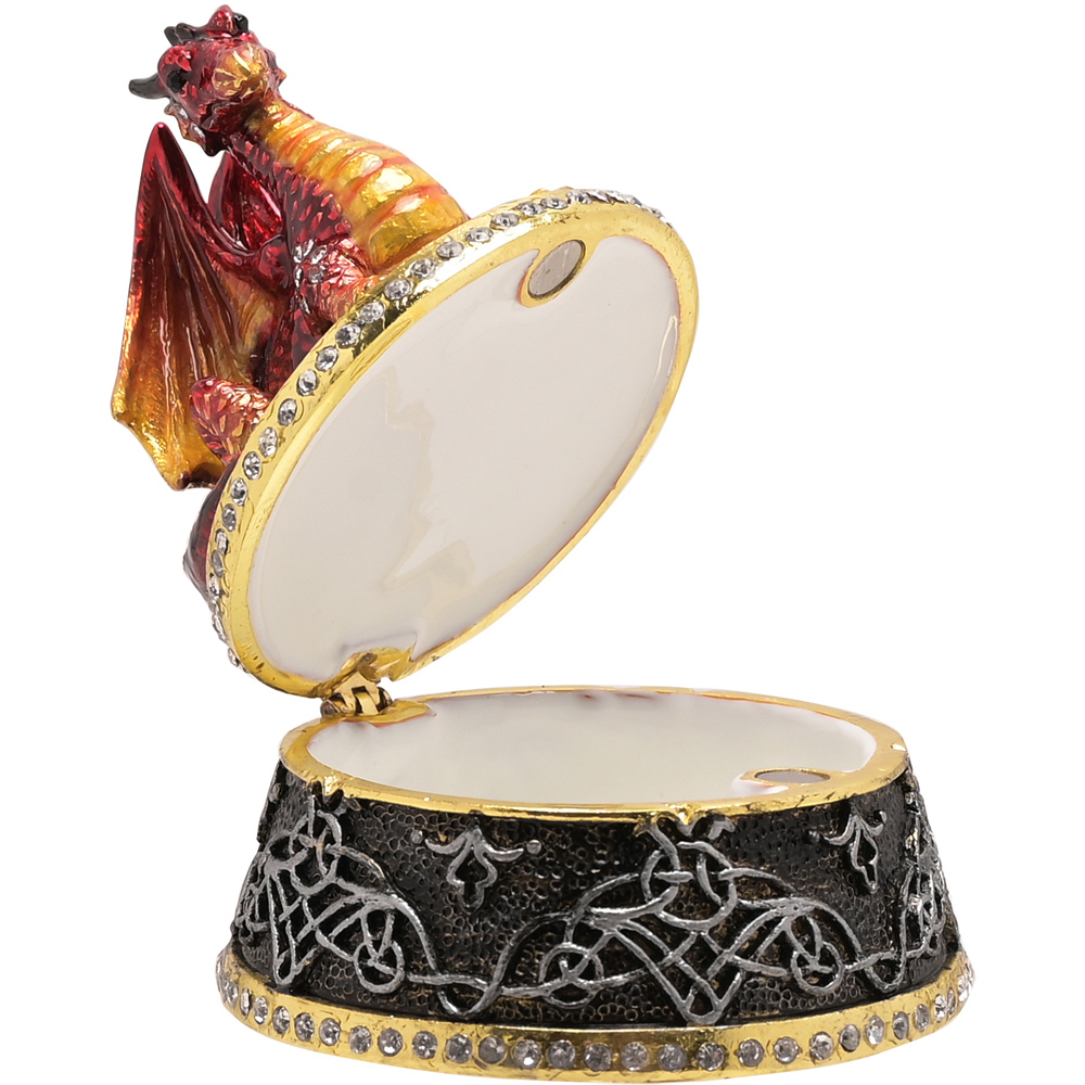 Hocus Pocus Halloween Red Gothic Dragon Jewellery Box Image 5