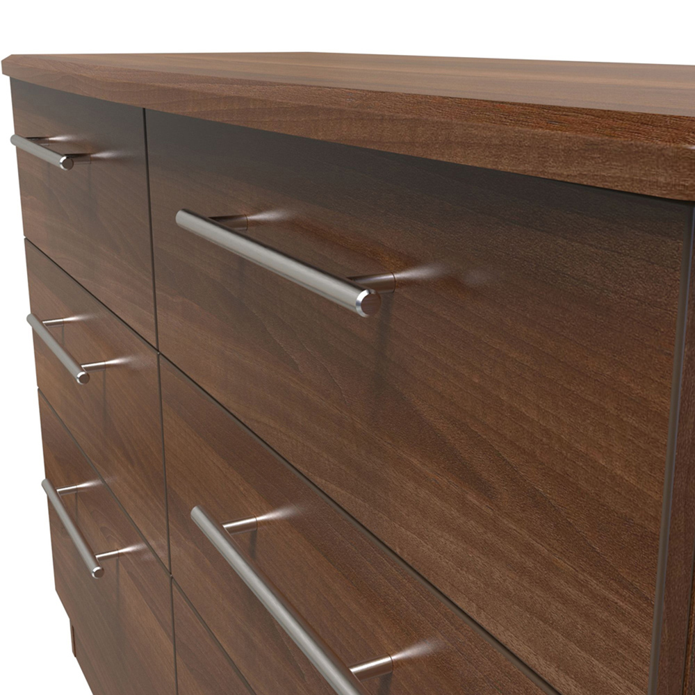 Crowndale Sherwood 6 Drawer Noche Walnut Chest of Drawers Image 5