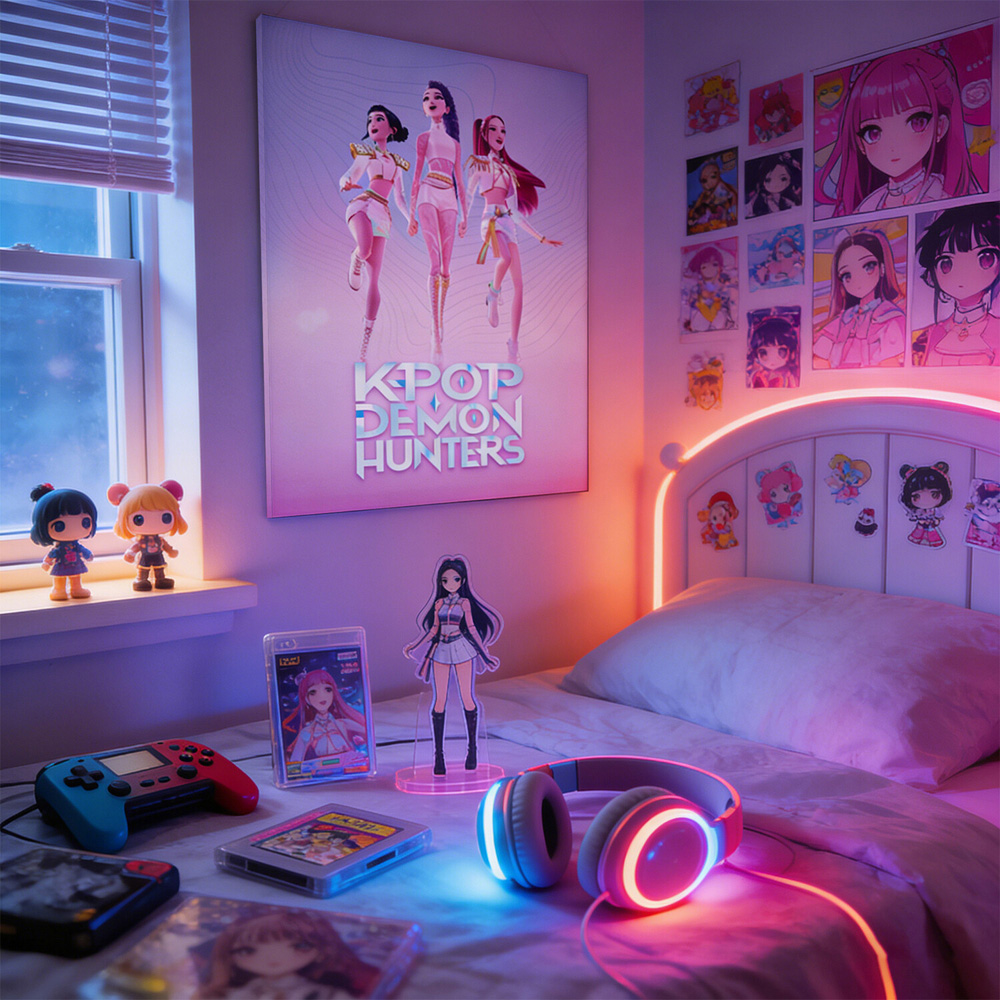 K-Pop Demon Hunters Trio Canvas Image 2