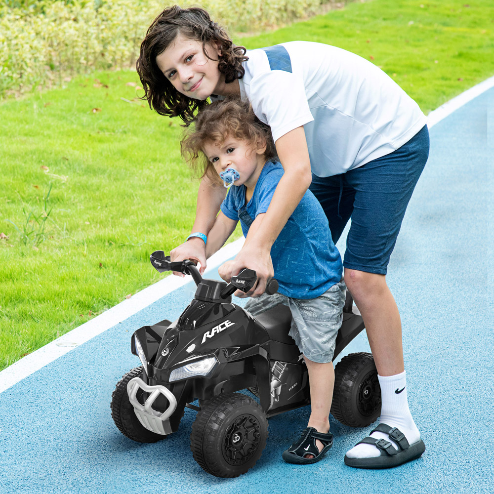 Tommy Toys Kids Black Foot to Floor Quad Ride On Car Image 2