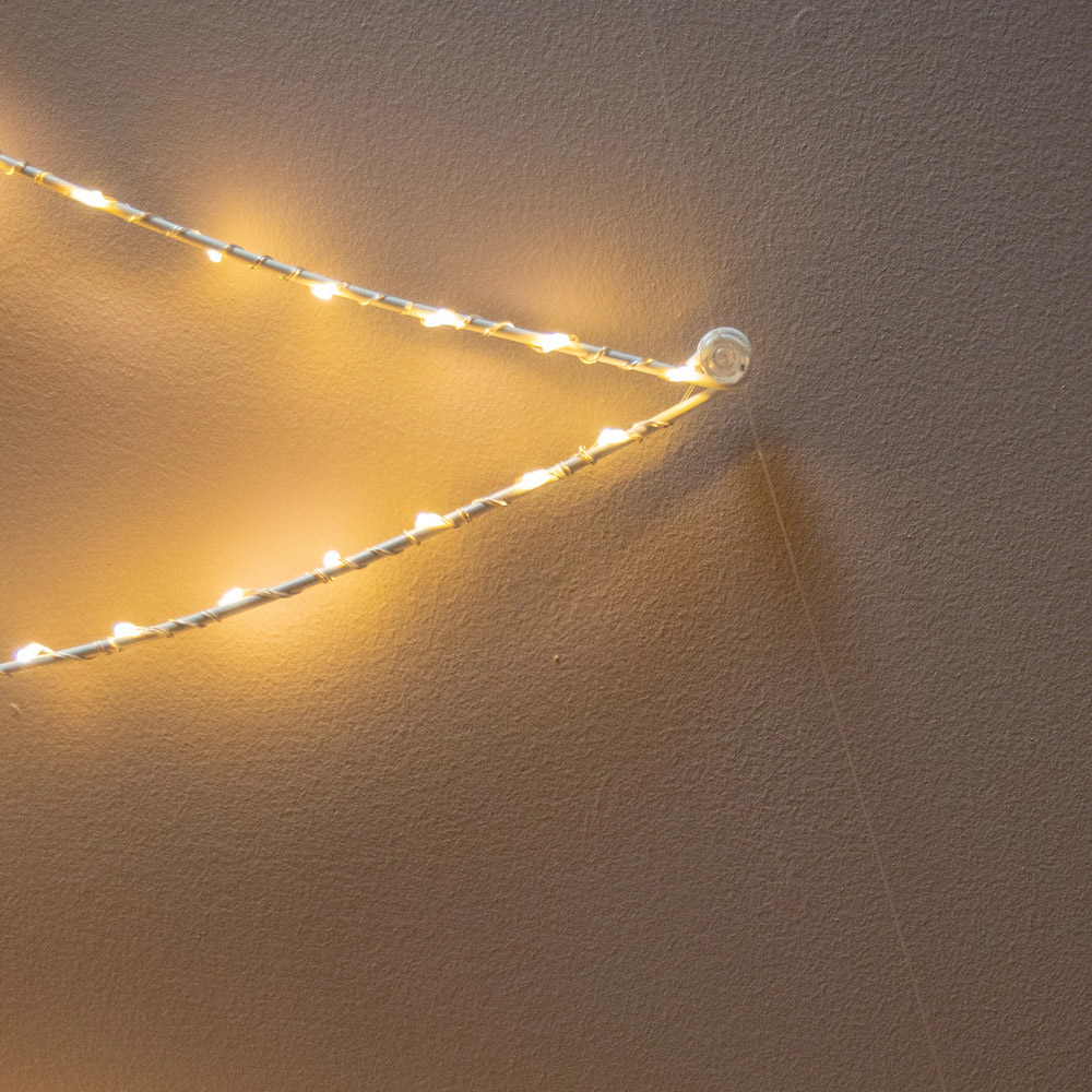 The Christmas Centre 200 Warm White LED Pre-Lit Silver Wire Foldable Xmas Tree 5.6ft Image 4