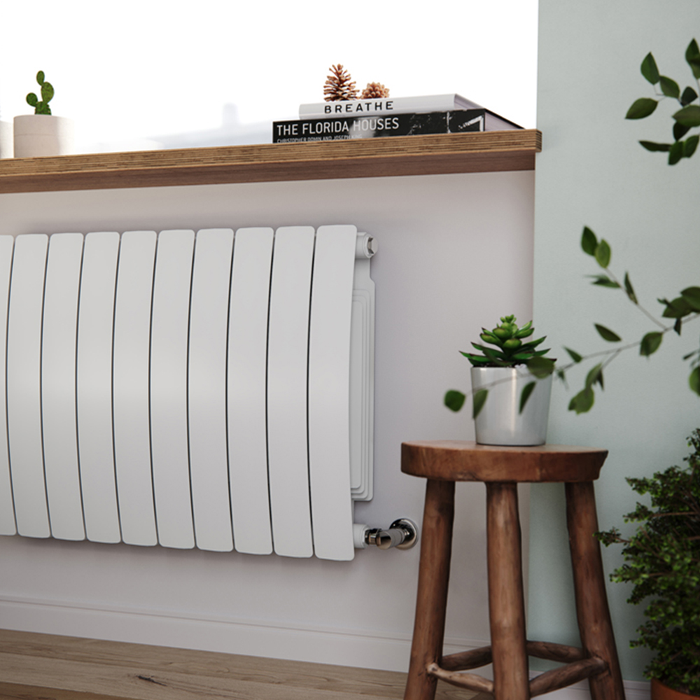 Terma Bergamo 4995BTU Matt White 13 Section Radiator 590 x 1040mm Image 7