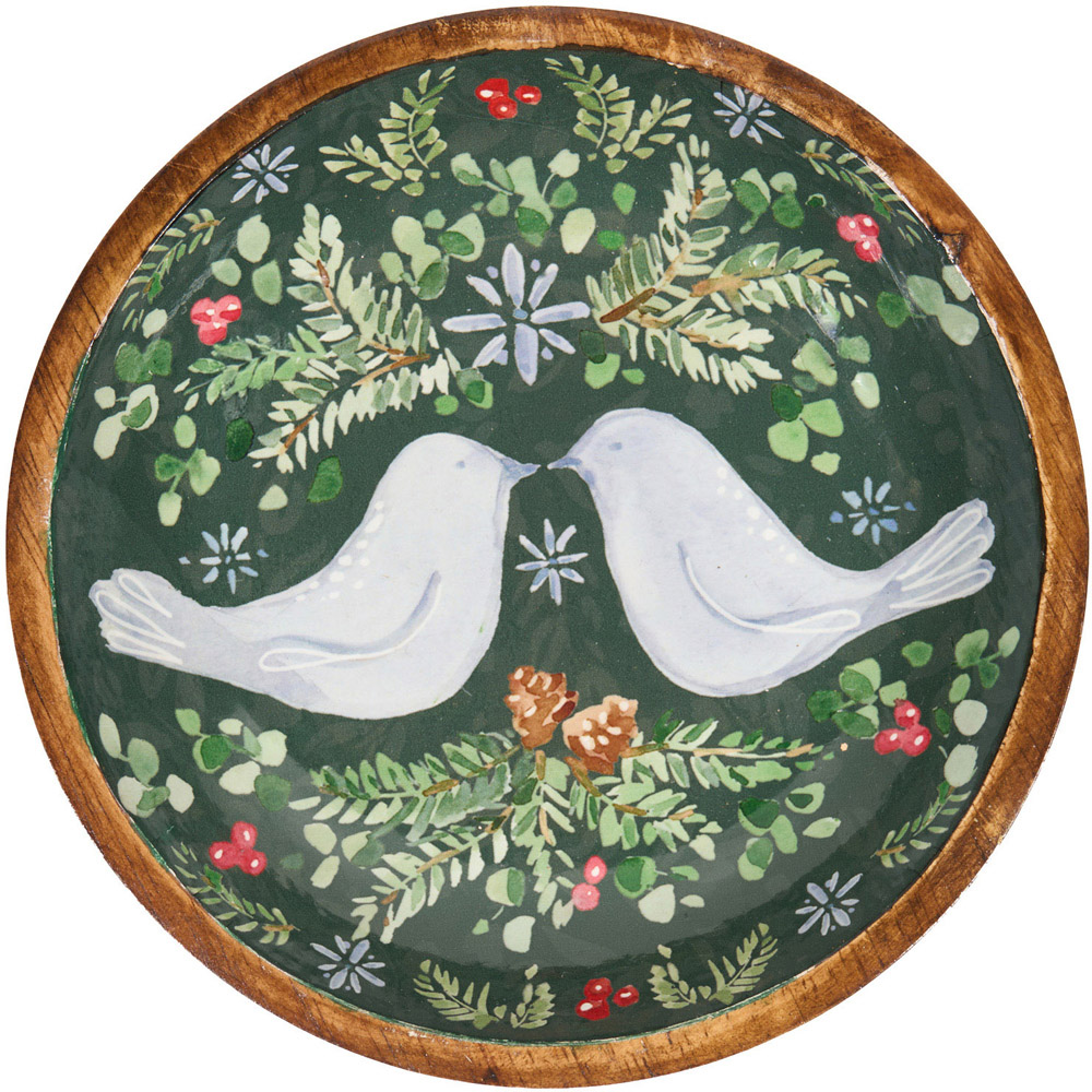 Festive Love Birds Dish Image 4