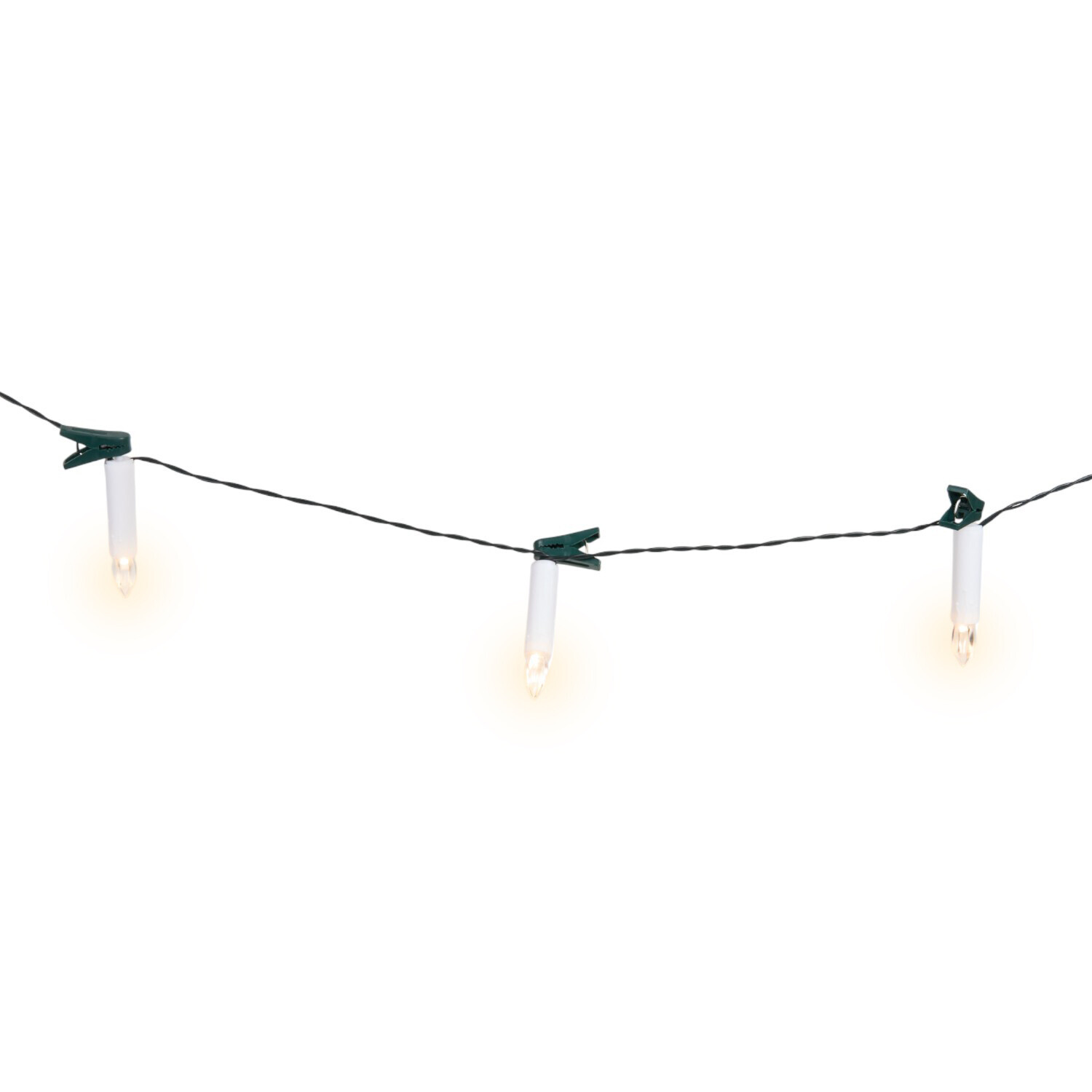 Christmas Tree LED Candle Clips String Light White Image 5