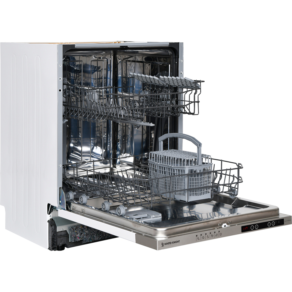 White Knight WK-AT60BIDW 60cm White Integrated Full Size Dishwasher Image 2