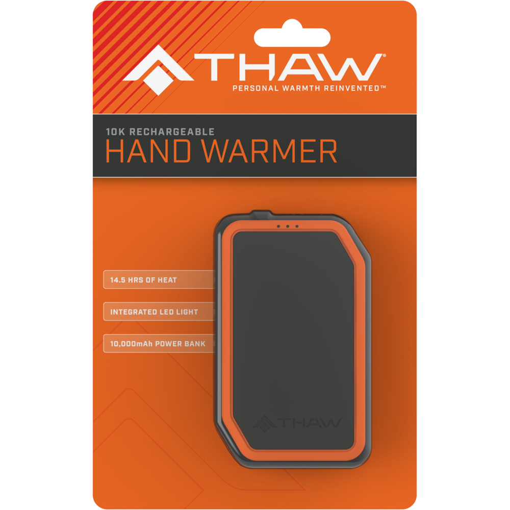 Thaw 10K Rechargeable Compact Hand Warmer with Flashlight and 10000mAh Power Bank Image 2