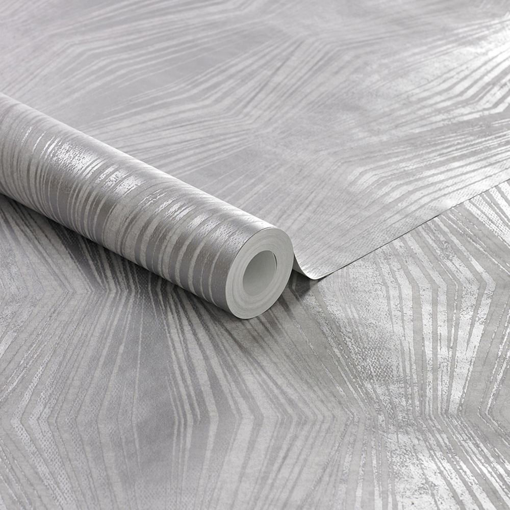Boutique Nwg Vermeil Stripe Silver Wallpaper Image 2