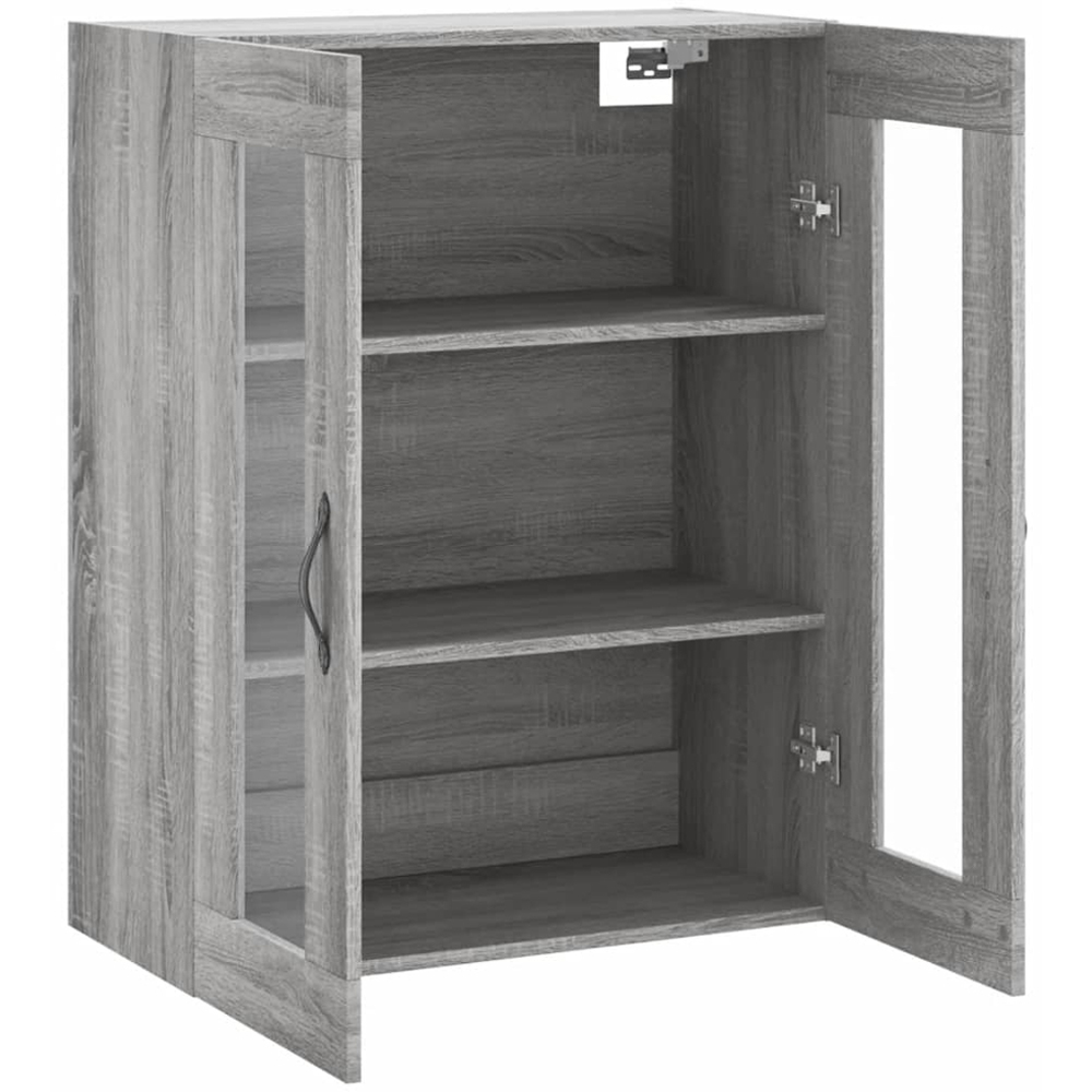 vidaXL 2 Door Grey Sonoma Wall Mounted Cabinet Image 4