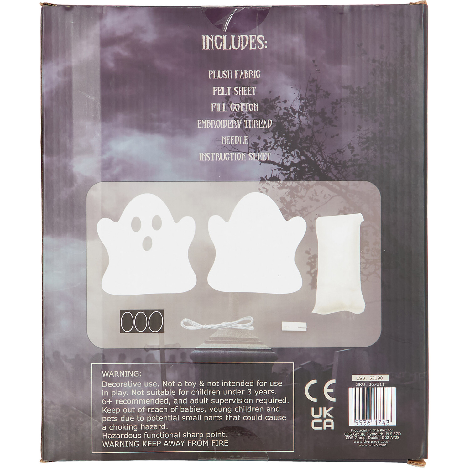 Make Your Own Plush Ghost Kit Image 3