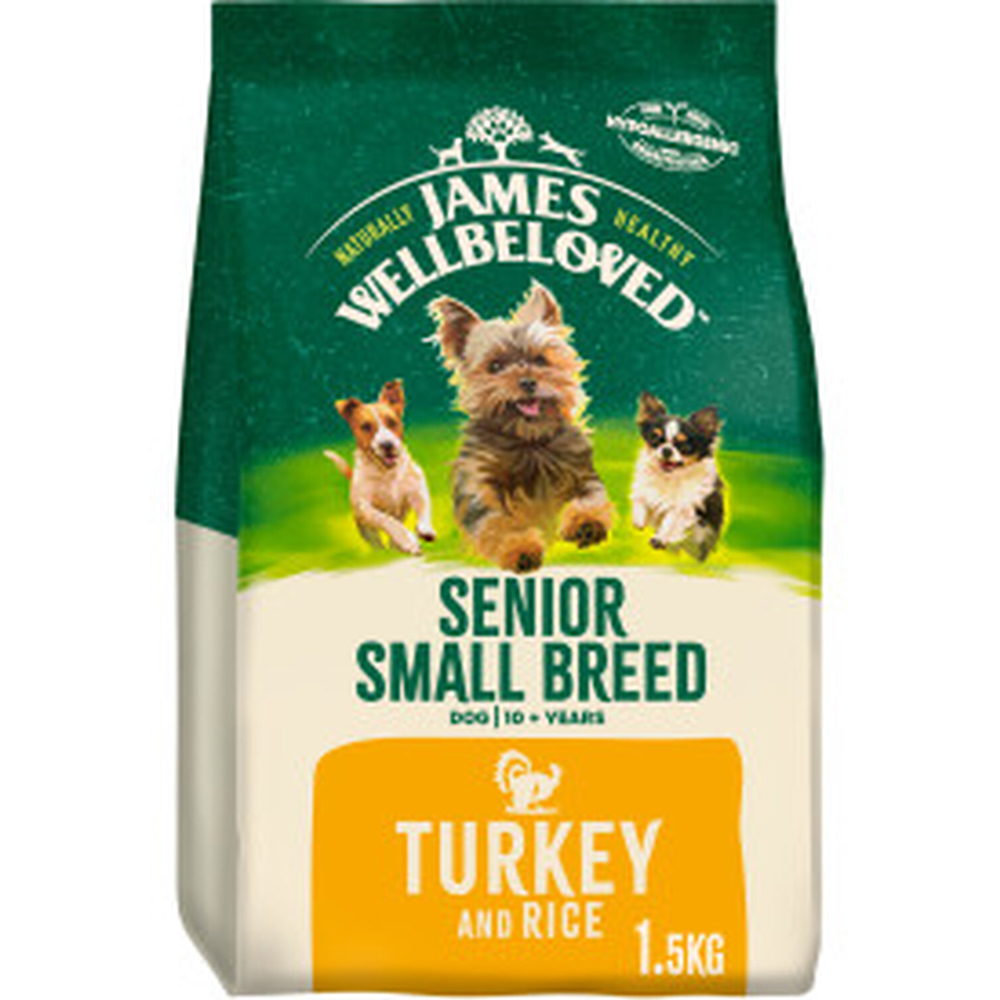 James Wellbeloved Turkey Senior Small Breed Dry Dog Food 1.5kg Image