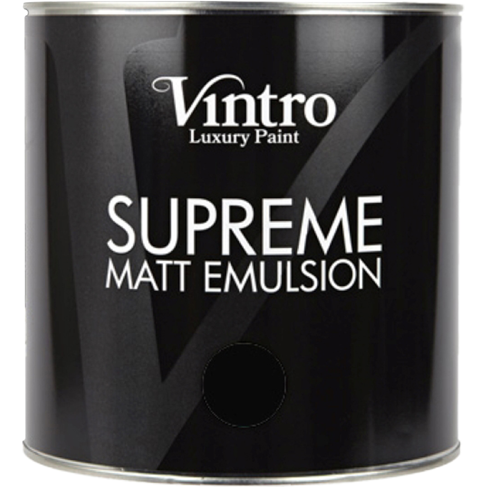 Vintro Paint Victorian Black Matt Emulsion Interior Paint 2.5L Image 2