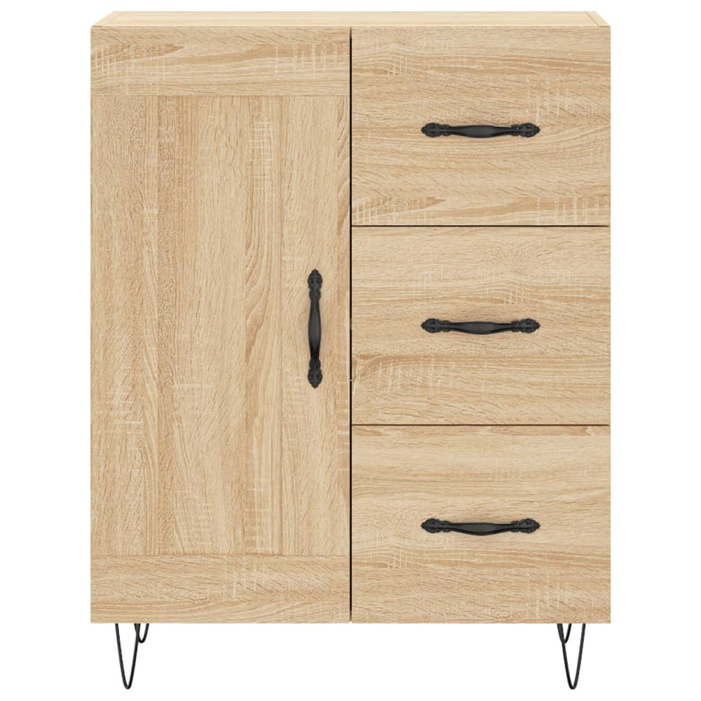 vidaXL 3 Door 3 Drawer Sonoma Oak Highboard Image 8