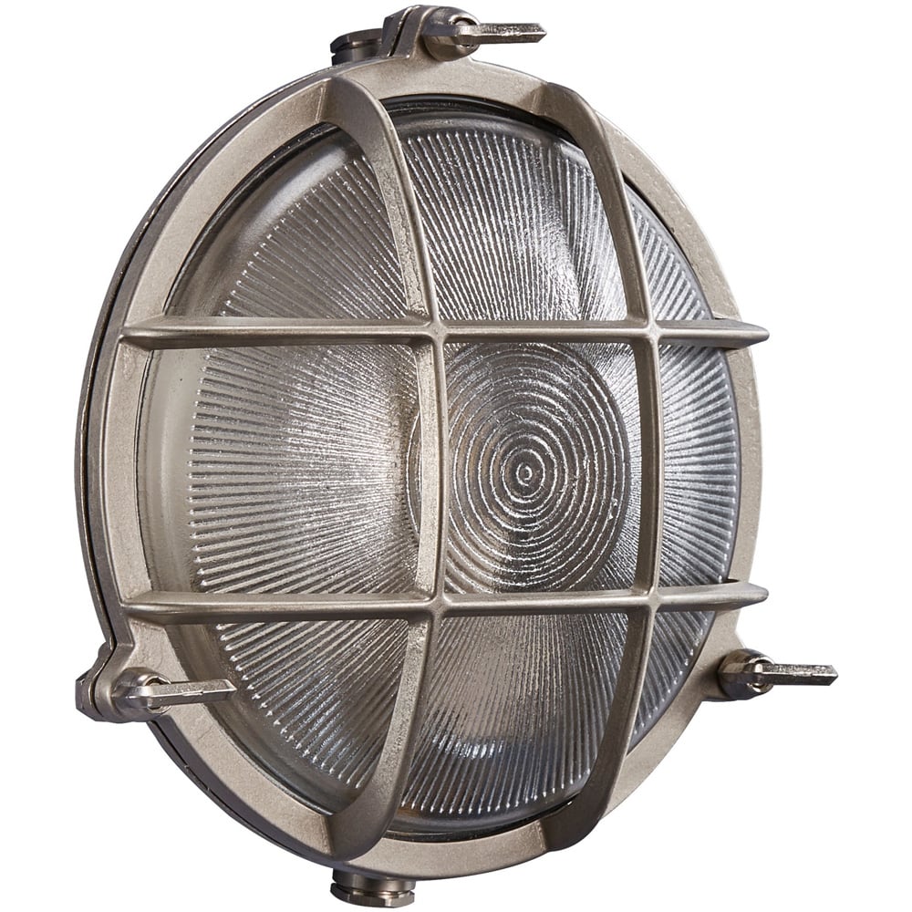 Nordlux Polperro Nickel Outdoor Wall Light Image 1