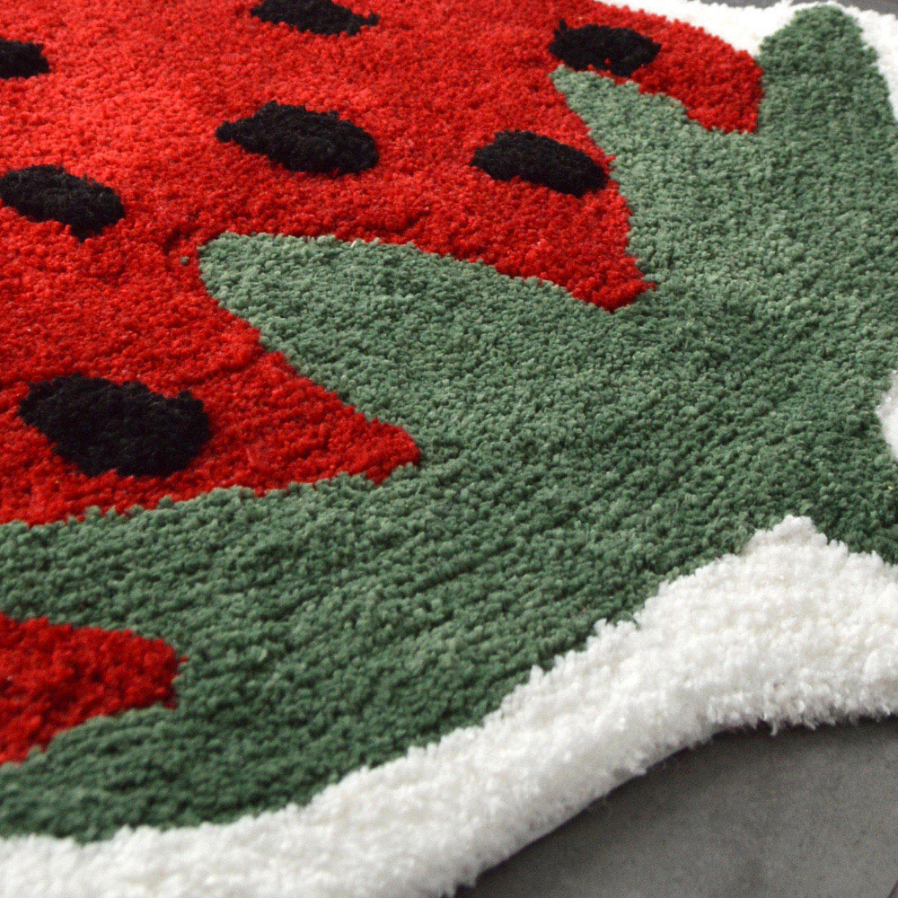 Mooky Mats Strawberry Shaped Non Slip Bath Mat 60 x 80cm Image 3