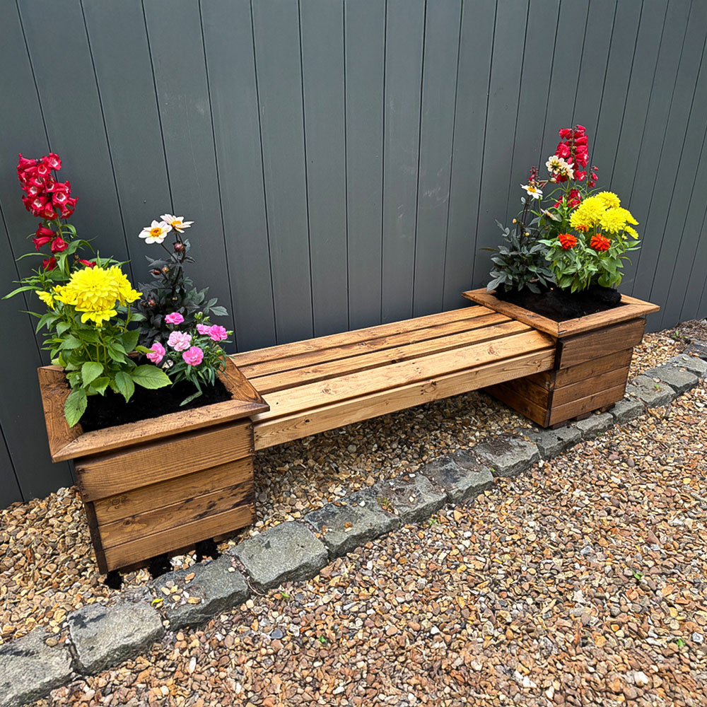 Charles Taylor Knights 2 Seater Planter Bench Image 2