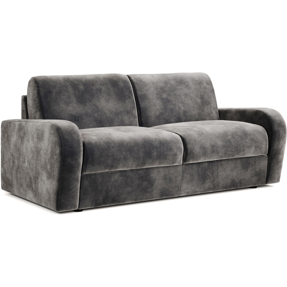 Jay-Be Deco 3 Seater Luxe Velvet Steel Sofa Bed with e-Sprung Mattress Image 2
