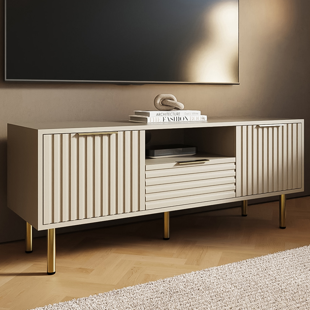 GFW Nervata Cream TV Unit Image 1