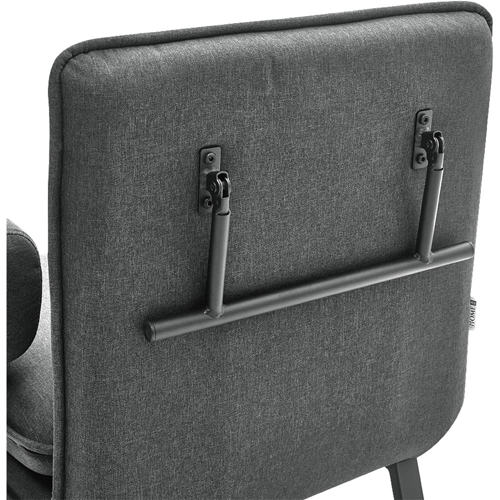 Living and Home Single Seater Grey Convertible Sofa Bed Image 3