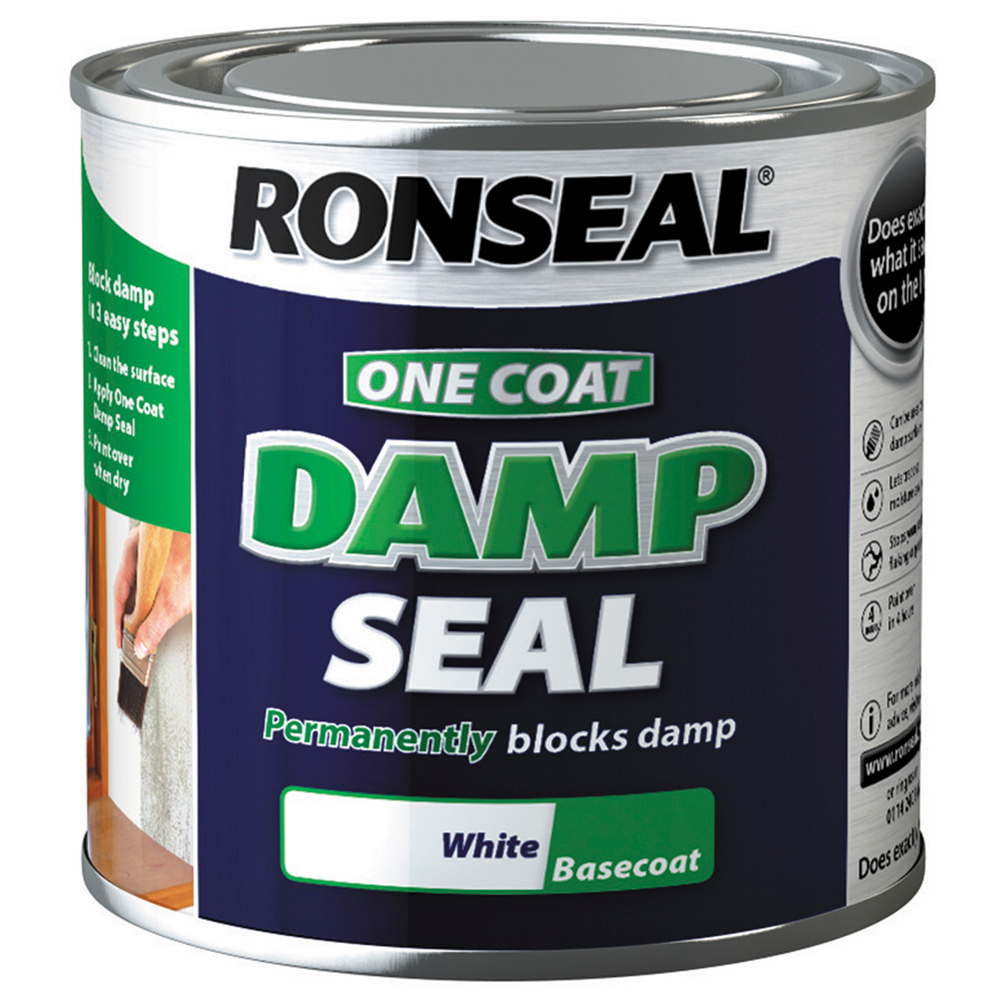 Ronseal One Coat Damp Seal Anti-Mould Paint 250ml Image 2