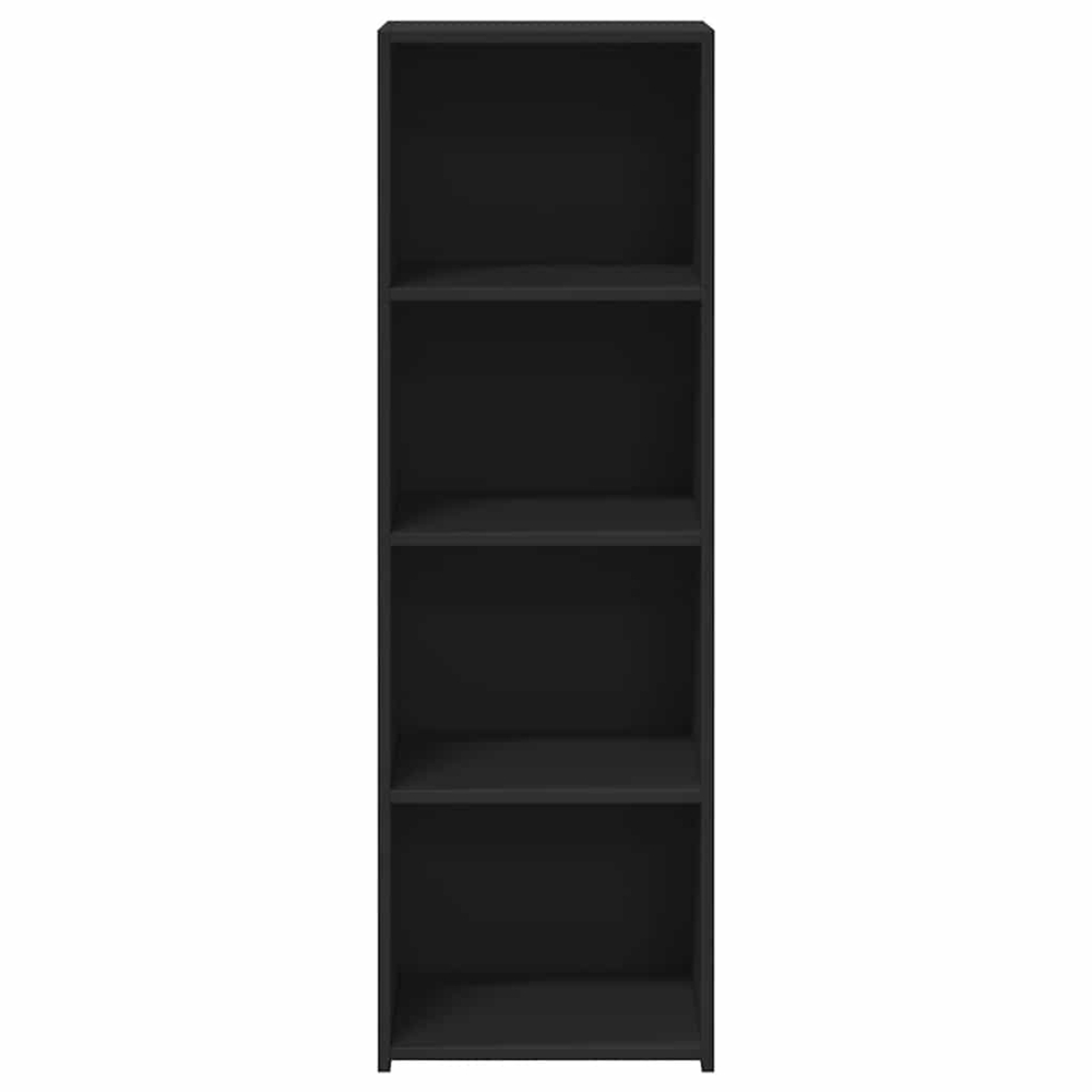 vidaXL 4 Shelf Black Highboard Image 4