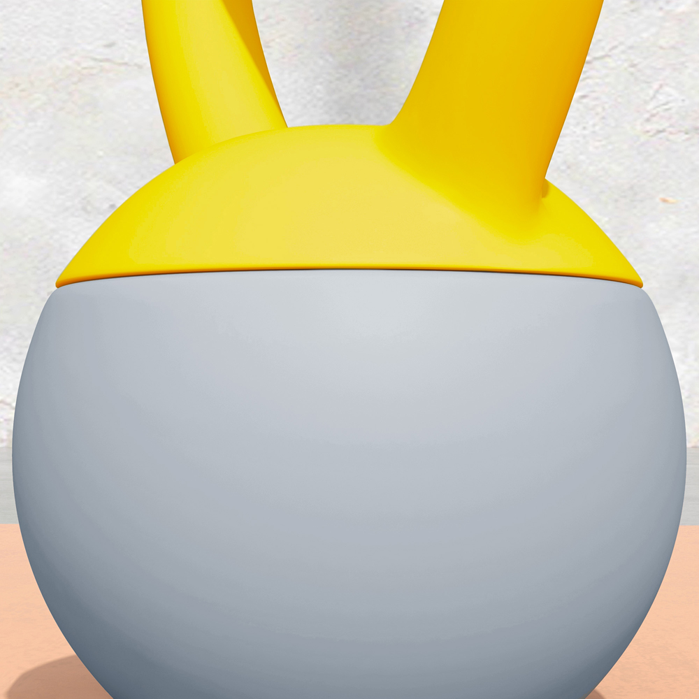 SPORTNOW Yellow and Grey Kettlebell 6kg Image 4