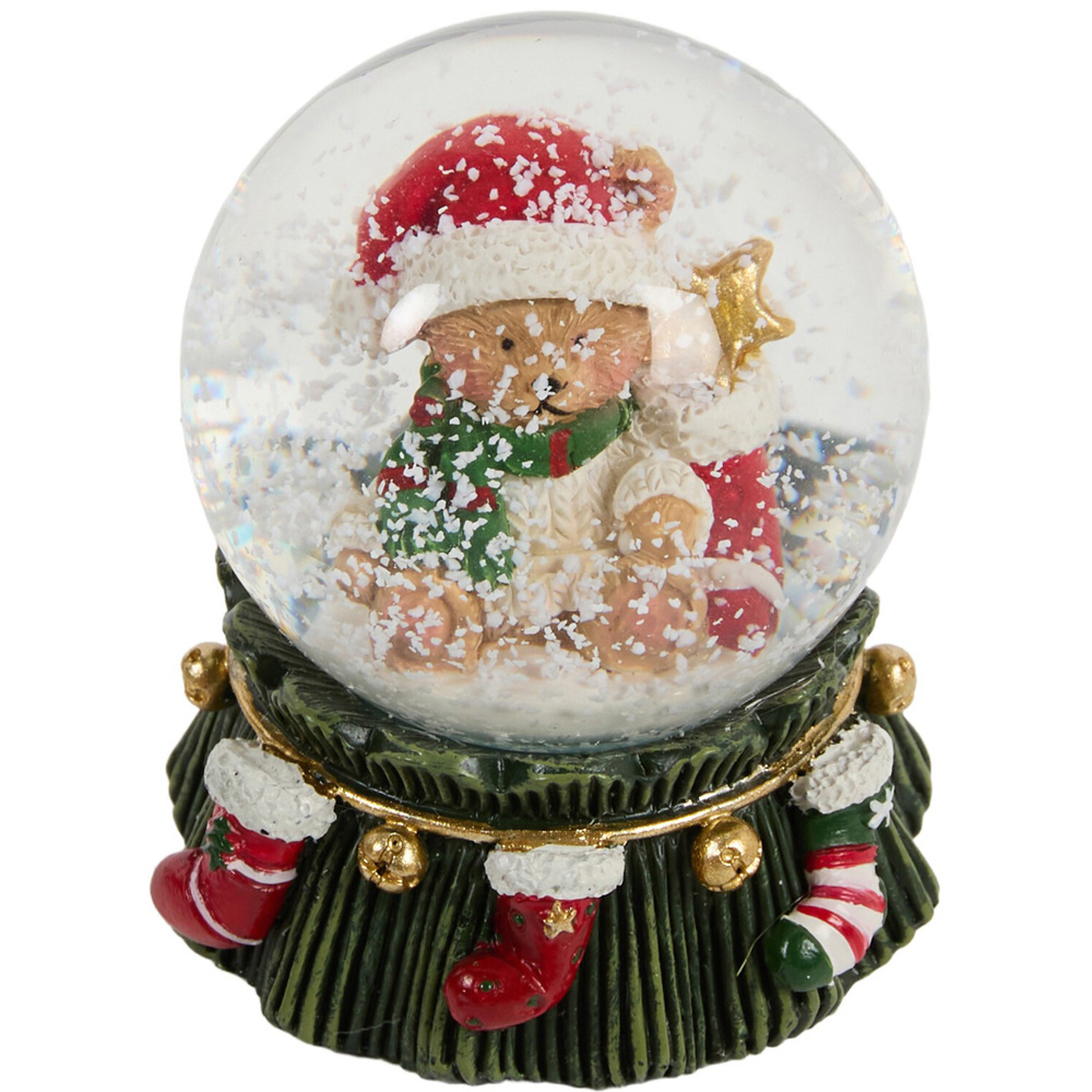 Mini Festive Bear Snow Globe Image 5