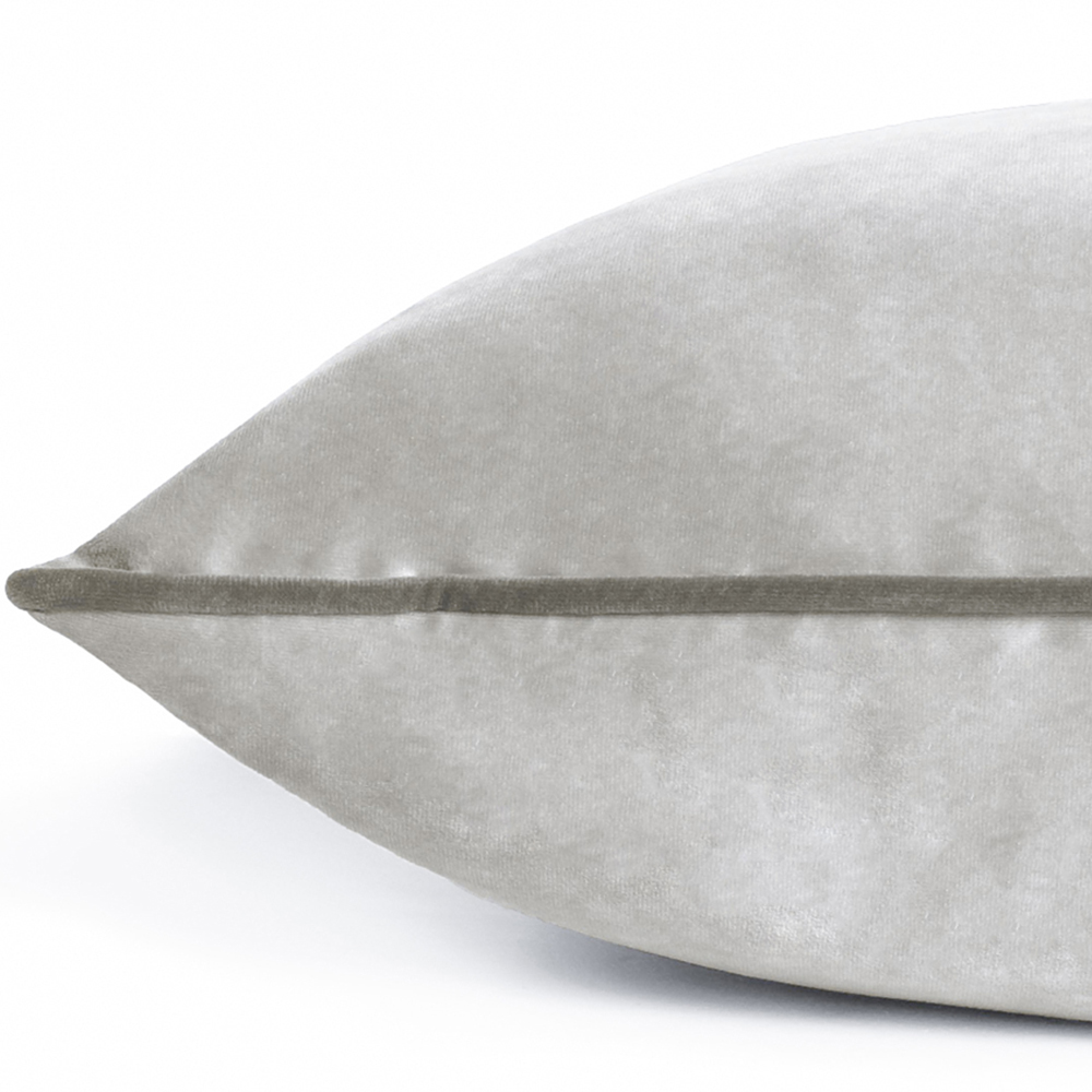 Paoletti Meridian Dove Charcoal Velvet Cushion Image 3