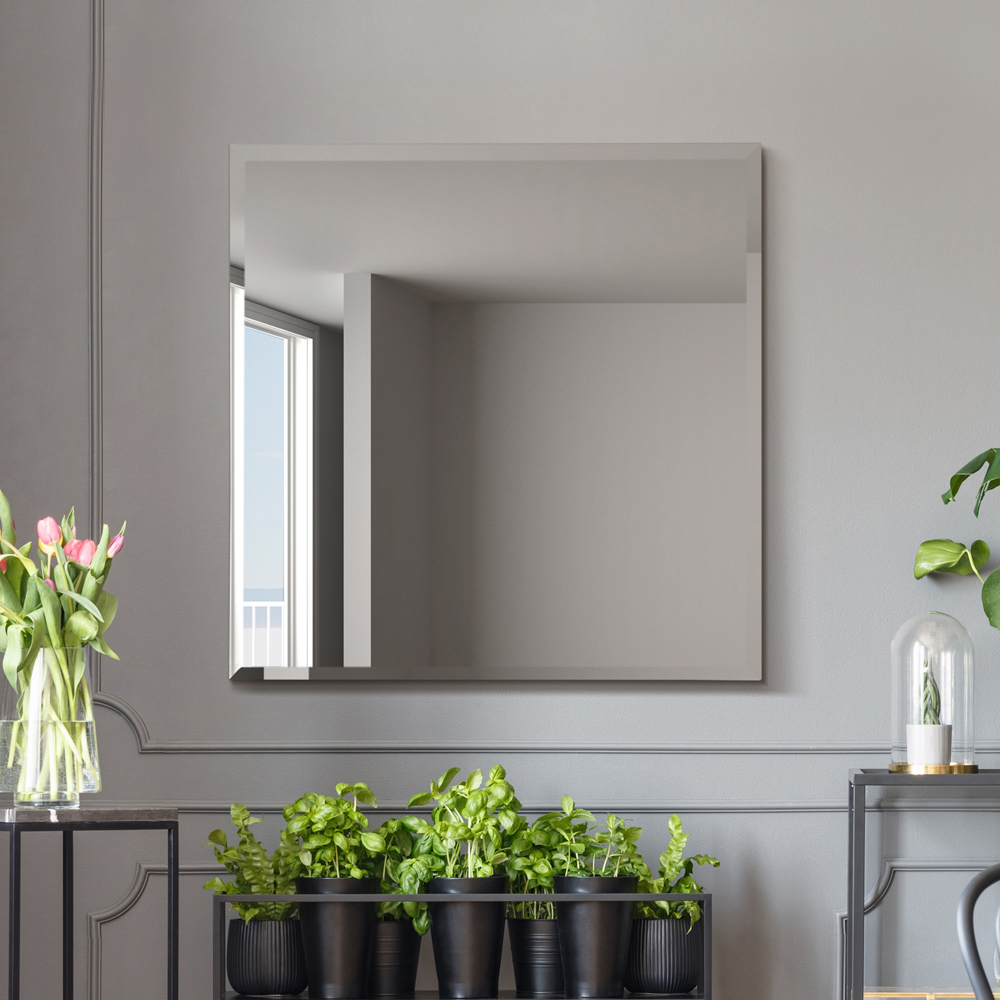 MirrorOutlet The Moderni Bevelled Wall Mirror 80 x 80cm Image 7