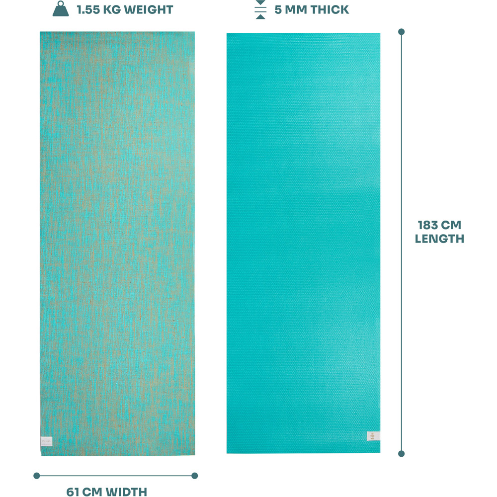 Myga Aqua Jute Yoga Mat Image 4