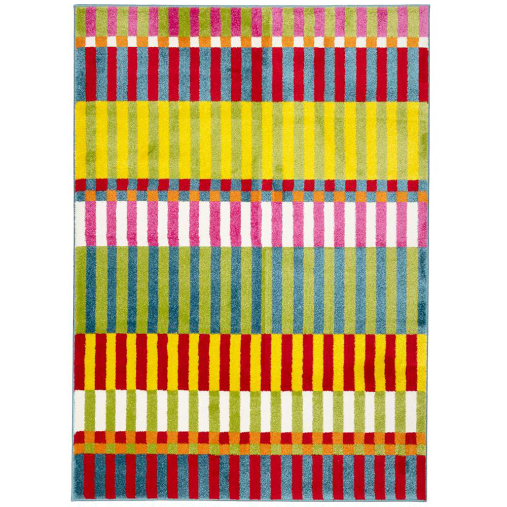 Homemaker New Villa Multicolour Blocks Rug 120 x 170cm Image 2