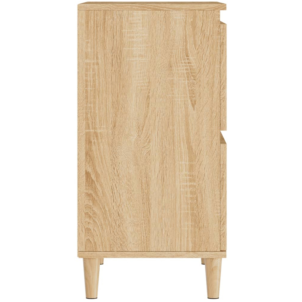 vidaXL 4 Door Sonoma Oak Sideboard Set of 2 Image 9