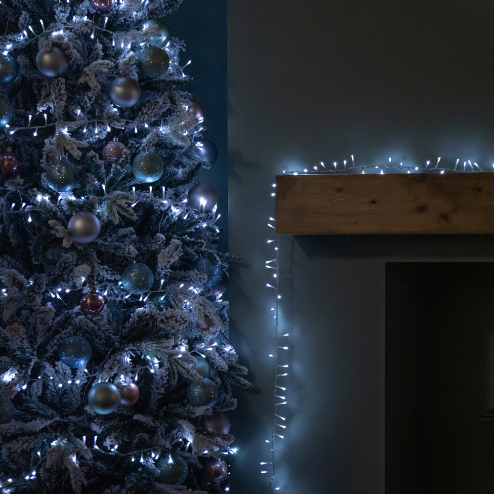 Samuel Alexander TreeBrights 1500 White LED Clear Cable Christmas String Lights 37.5m Image 3