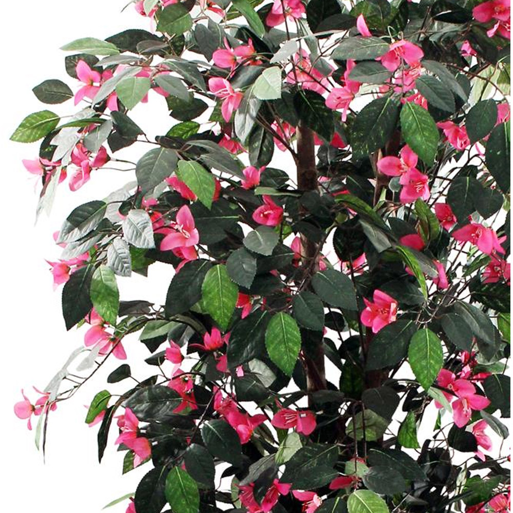 Leaf Pink Flower Bougainvillaea Artificial Tree in Pot 6ft Image 4