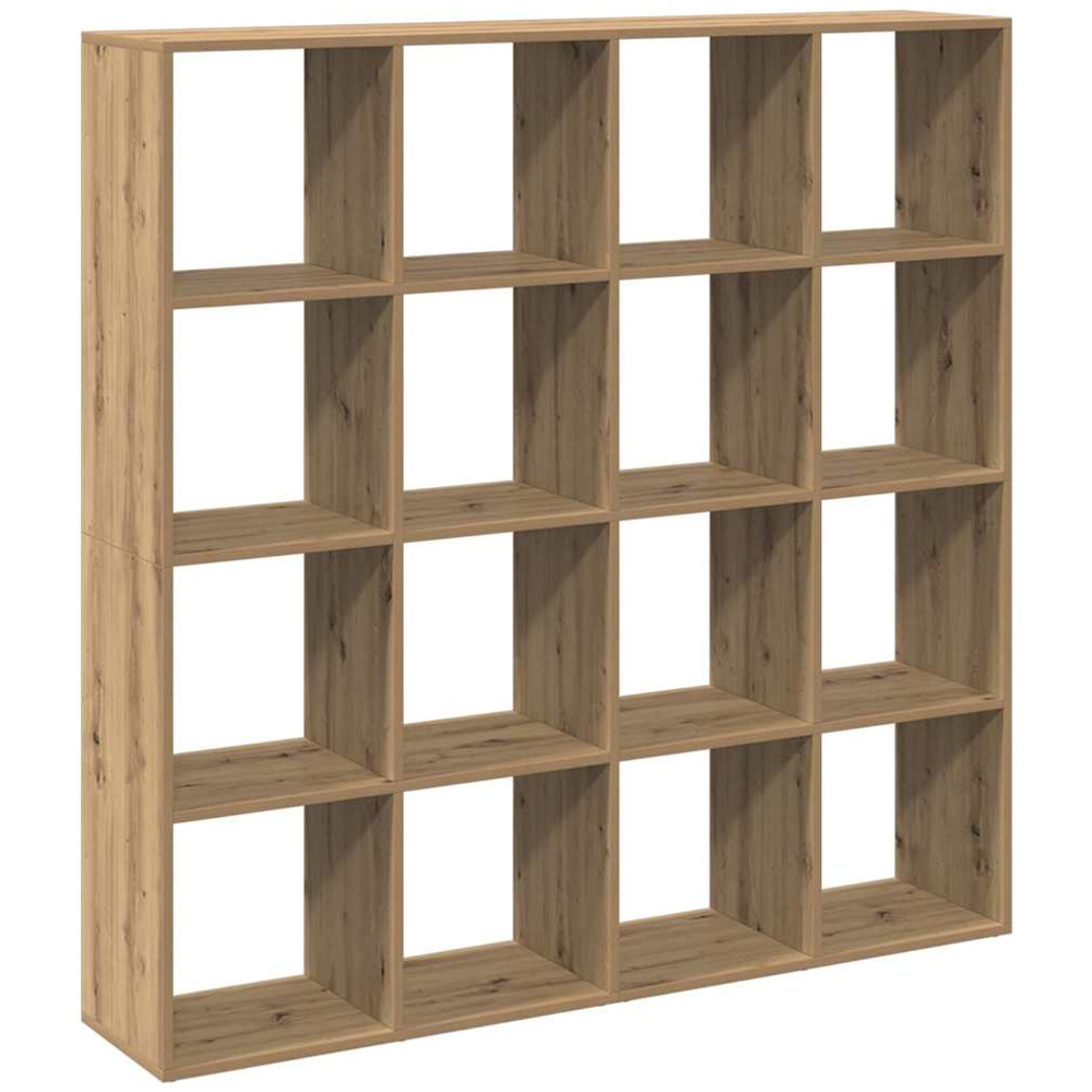 vidaXL 16 Shelf Artisan Oak Bookcase Image 2