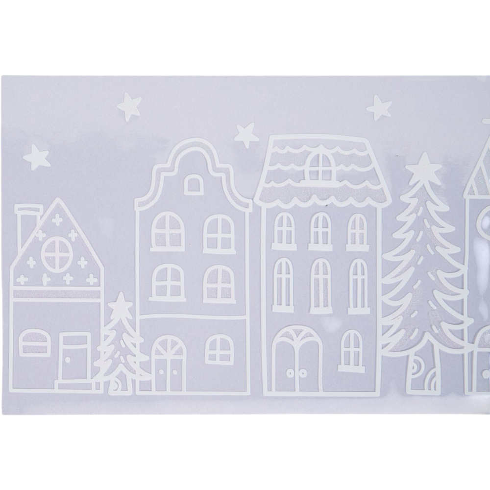 Snowy Scene Window Sticker Image 4