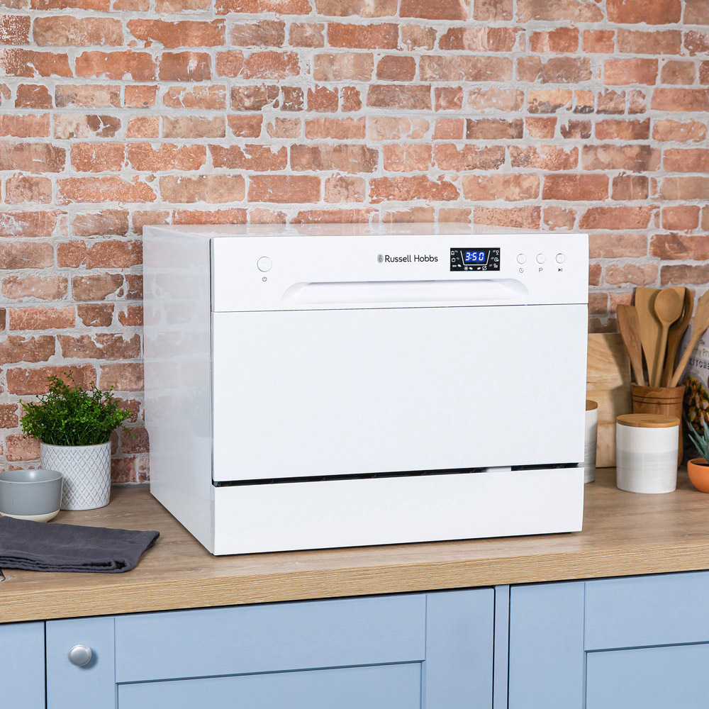 Russell Hobbs RHTTDW6W White 6 Place Setting Table Top Dishwasher Image 2