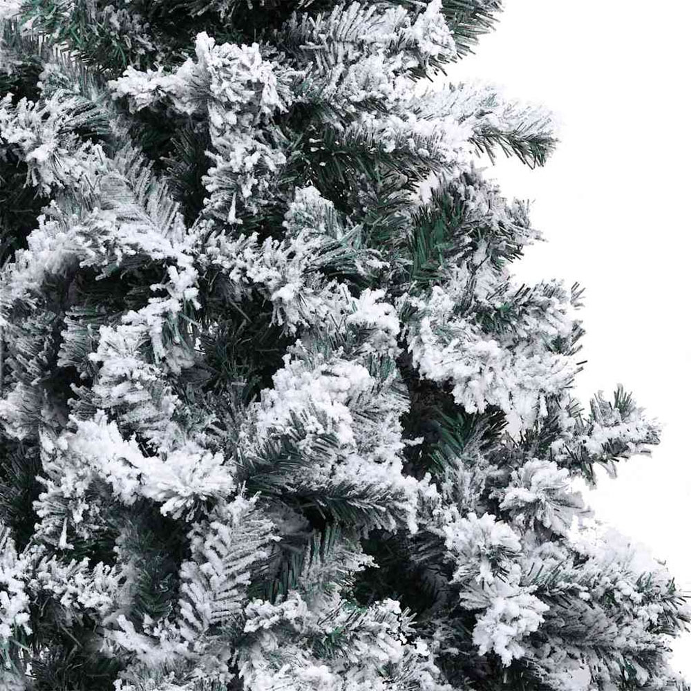 vidaXL Pre-Lit White Baubles White Artificial Christmas Tree 6ft Image 7