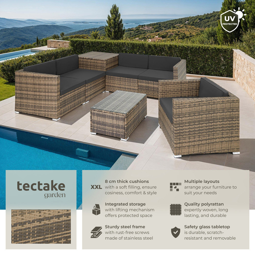 tectake Pisa Nature Lounge Set Image 6