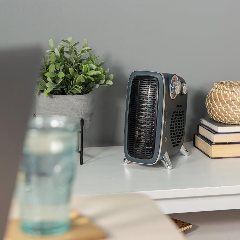 Russell Hobbs RHRETHFH1001G Retro Grey Fan Heater 1800W Image 4