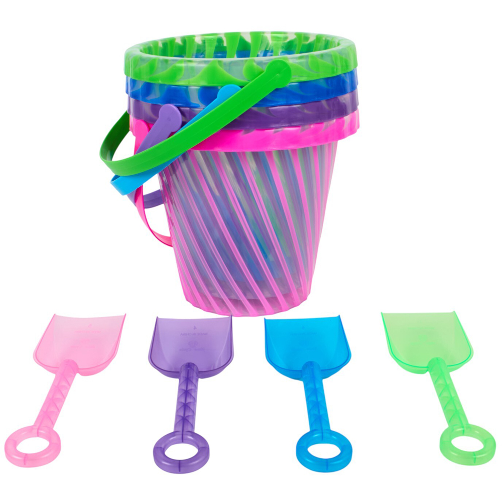 Transparent Marble Bucket and Spade Image 2