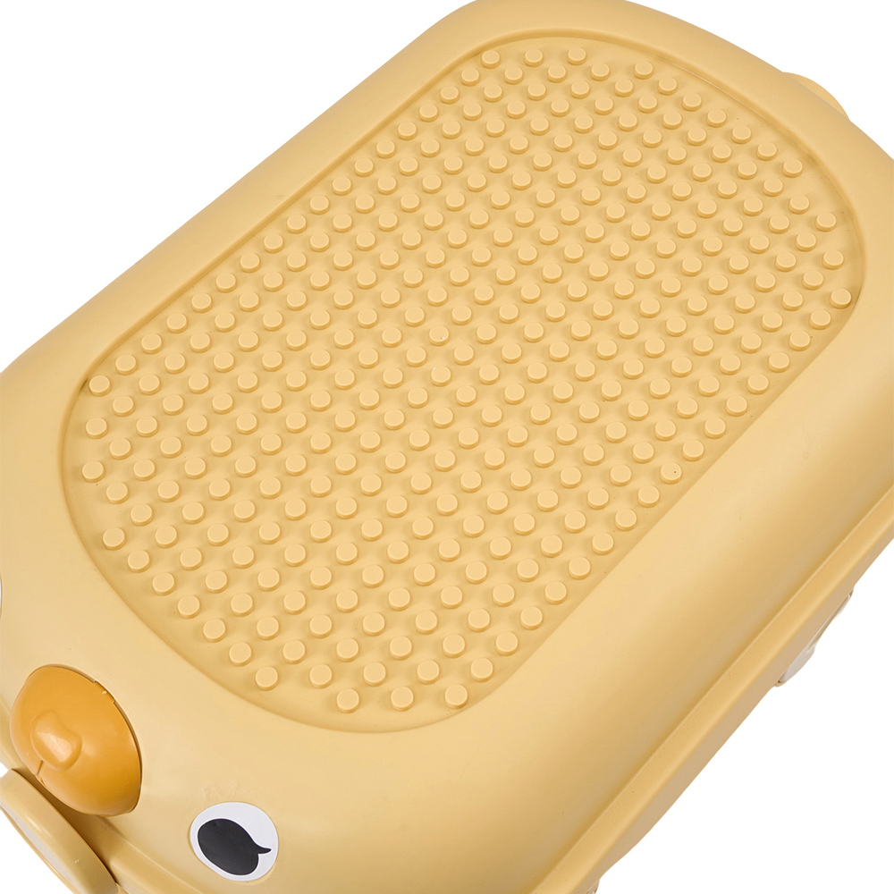 H&O Direct Yellow Plastic Toy Storage Box with Lid and Wheels Image 5