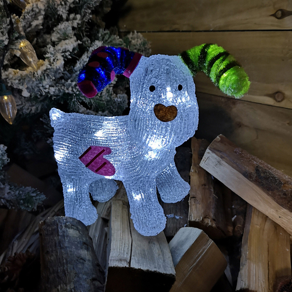 Samuel Alexander Snowman and Snowdog 24 LED Cool White Christmas Decoration Image 7