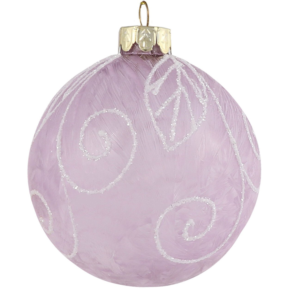 Frosted Purple Pearl Bauble - Purple Image 2