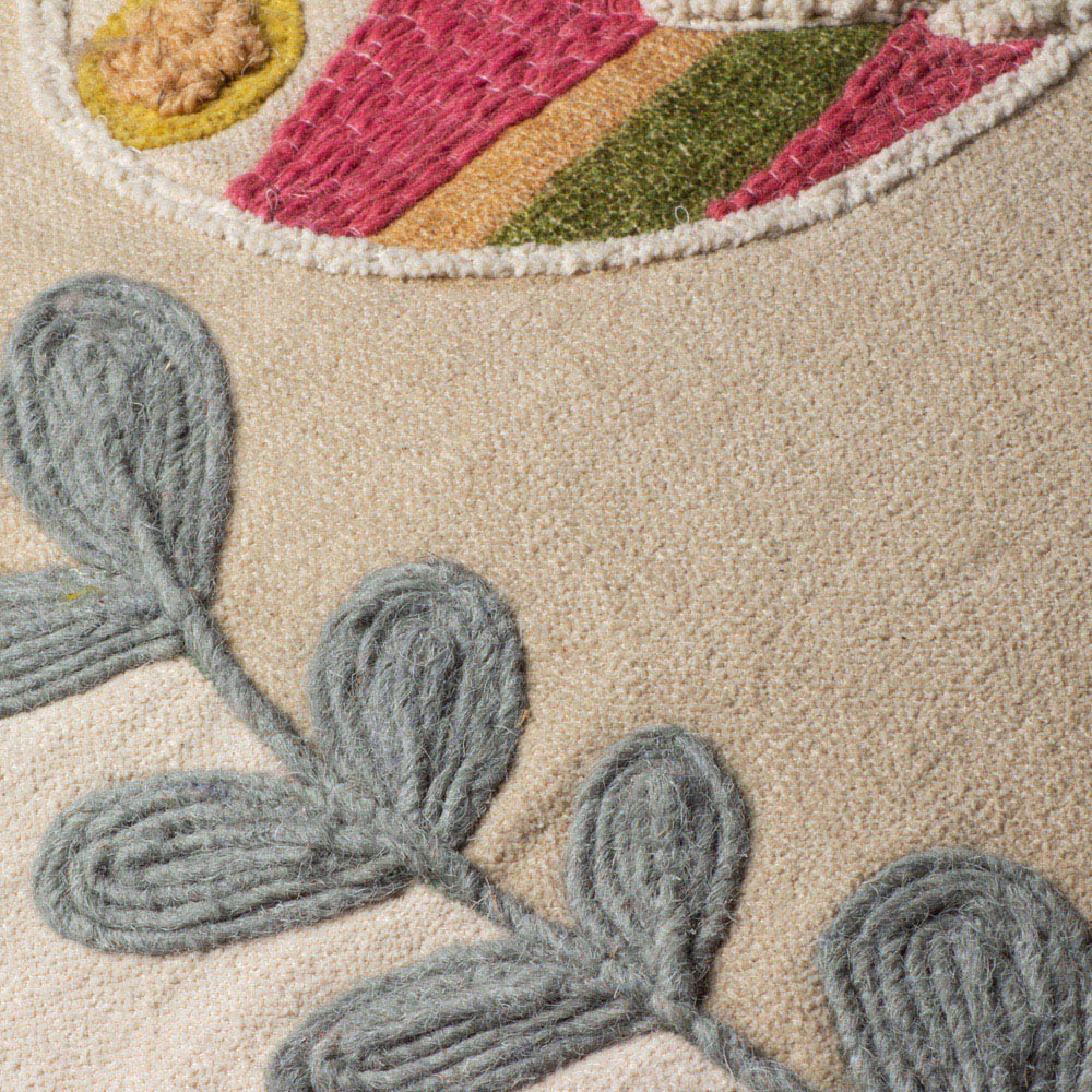 furn. Margo Multicolour Embroidered Cushion Image 5