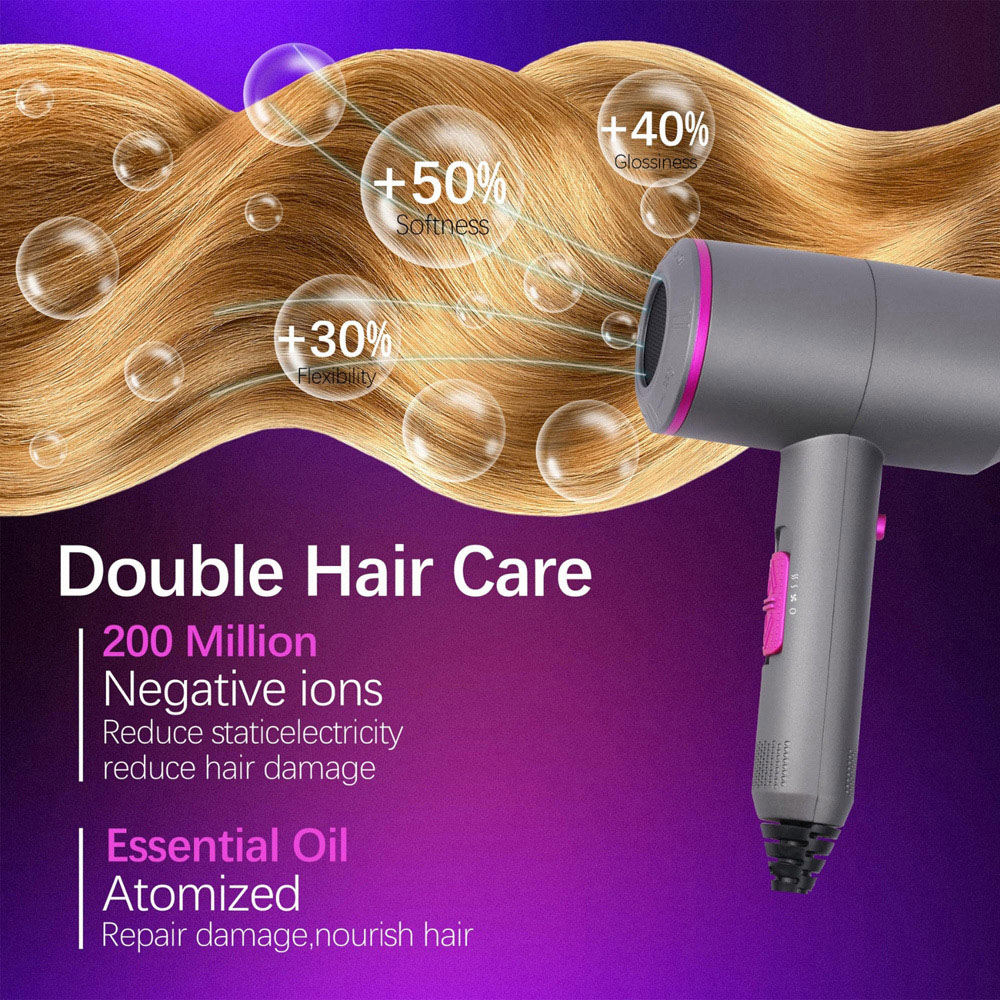 Alivio Grey Professional Lightweight Hair Dryer Image 5