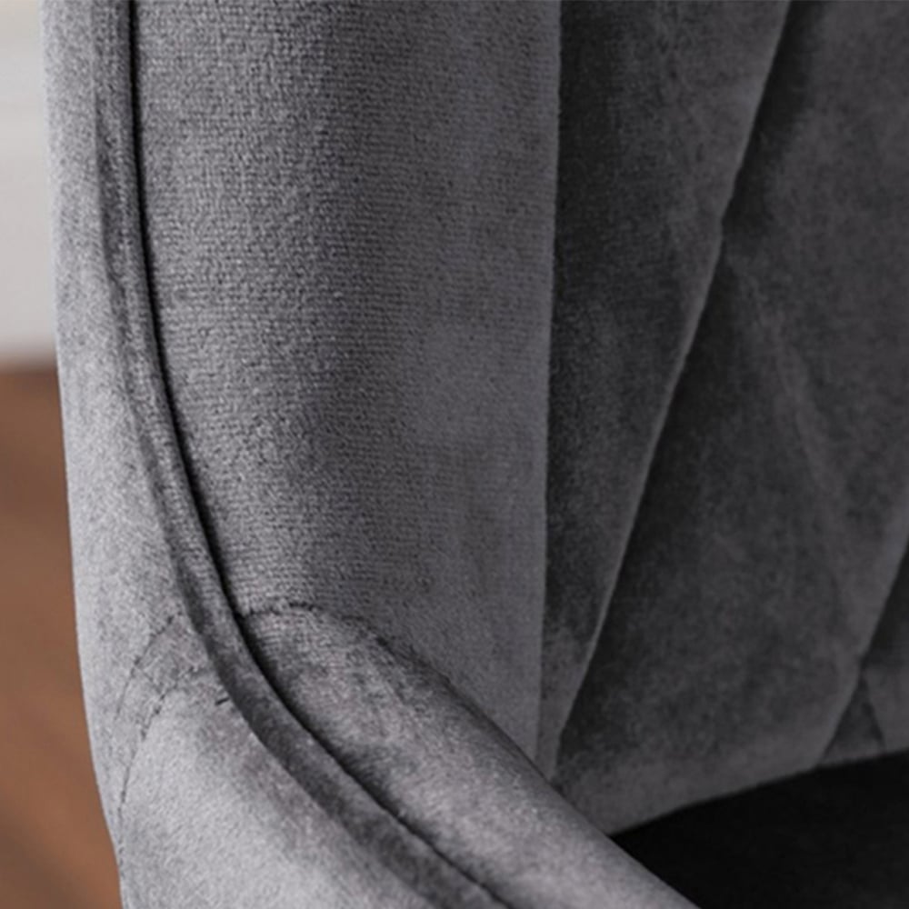 Furniturebox Tavolo Cesano 6 Seater Dining Set Gold and Grey Image 8