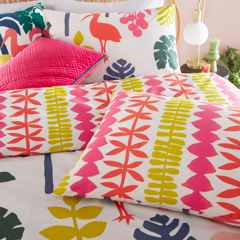 furn. Marula Double Multicolour Tropical Duvet Cover Set Image 2