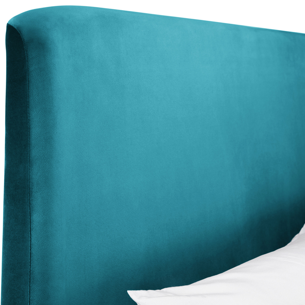Julian Bowen Frida Double Teal Storage Ottoman Bed Image 7