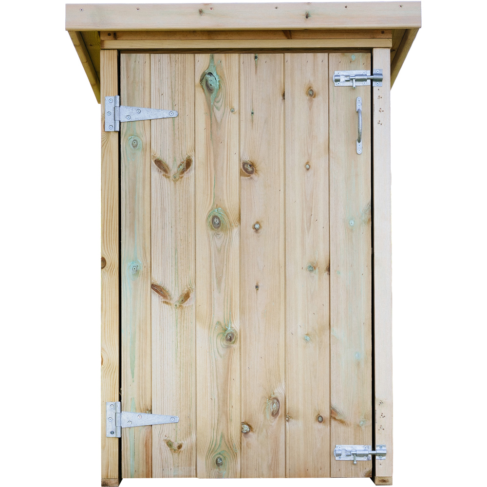 The Garden Village Mitton 2.4 x 2.6ft Small Wooden Apex Garden Storage Shed Image 4